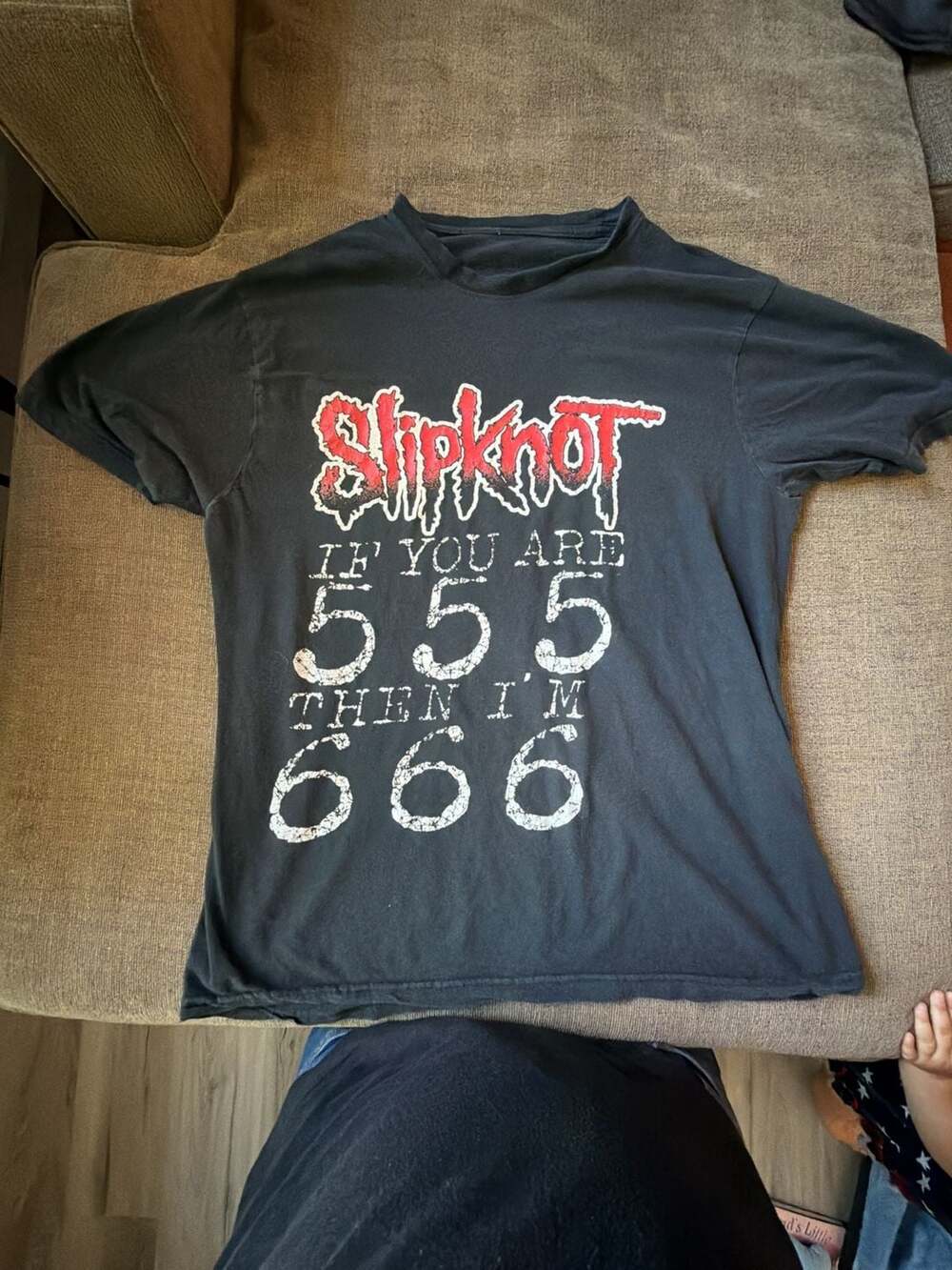 Vintage Slipknot "If You Are 555 Then I'm 666" Graphic Band T-Shirt